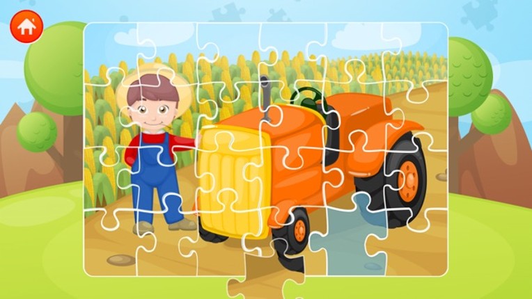 Trucks and Things That Go Jigsaw Puzzle Free - Preschool and Kindergarten Educational Cars and Vehicles Learning Shape Puzzle Adventure Game for Toddler Kids Explorers Image