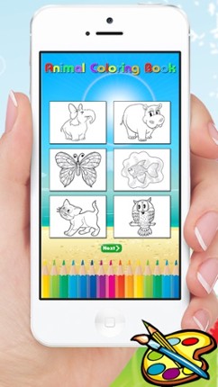 Animal Coloring Book for Kids and Preschool Toddler who Love Cute Pet Games for Free screenshot
