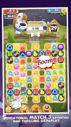 Cute Pet Match 3 Games Puzzle-Matching Jewels Saga screenshot