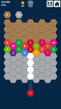 Hexa Attack: Shoot and Merge Numbers screenshot