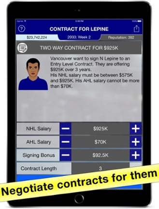 Hockey Agent: Team Manager sim Image