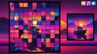 OG Puzzlers: Synthwave Boats Image