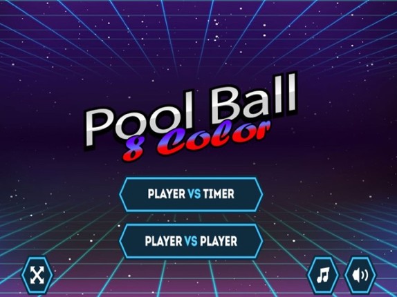Pool Ball 8 Color Image