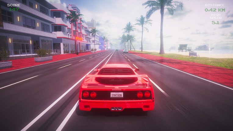 Synthwave Driver screenshot