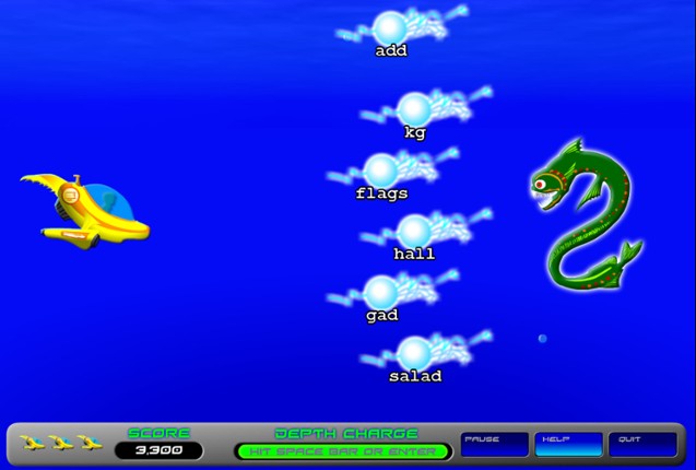 Typing with Sharks screenshot