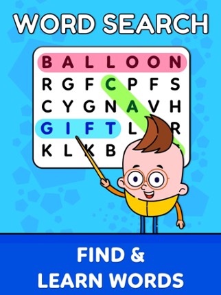 Word Search for Kids Games 3+ screenshot