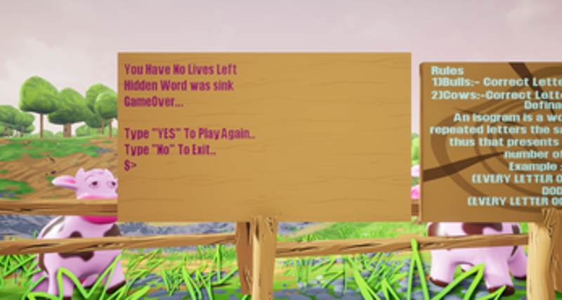 Bull Cow Game screenshot