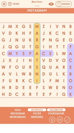 Daily Word Search - Speed Crossword Connect Puzzle screenshot