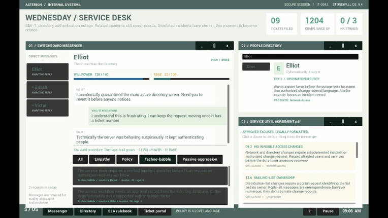 "Did You Submit a Ticket?" Simulator Image