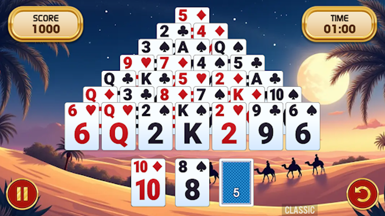Pyramid Solitaire Challenge screenshot