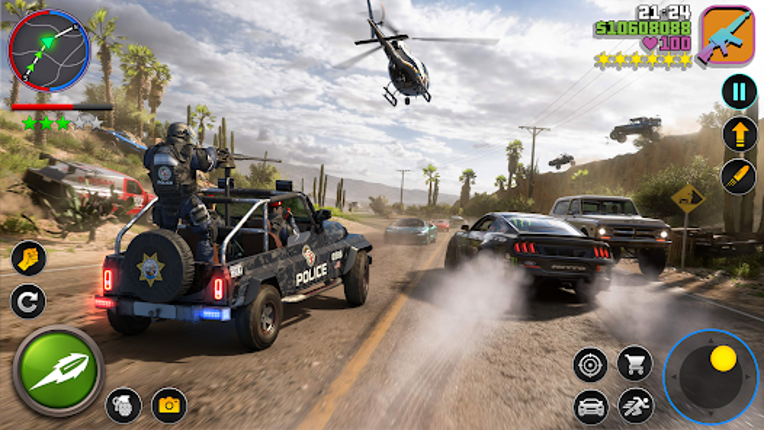 US Cop Car Chase Game 3D screenshot