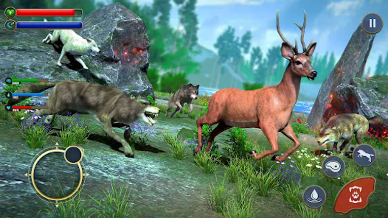 Wolf Sim: Offline Animal Games screenshot