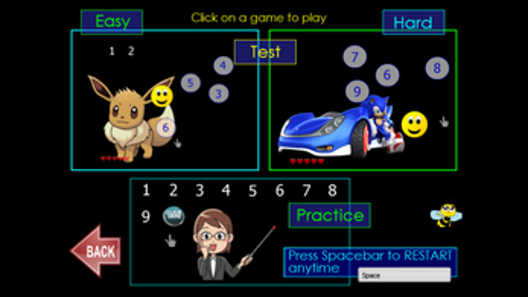 Poke Numbers 1 to 25 Image