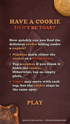 Have a Cookie. Don't Be Toast. Image