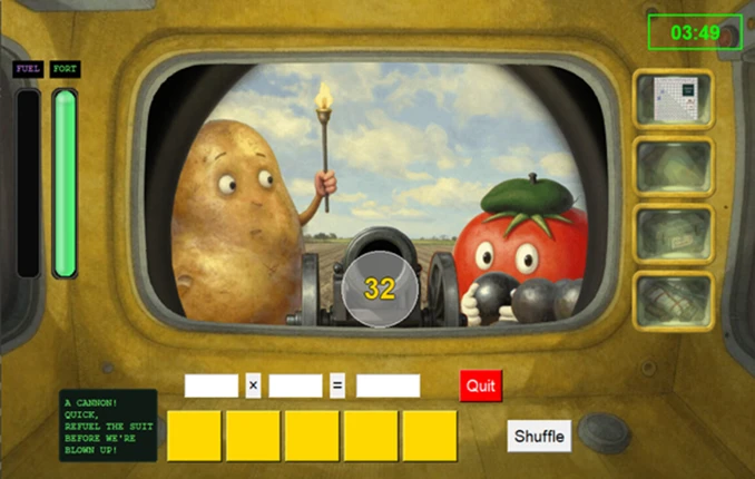 Invasion of the Number Vegetables Image