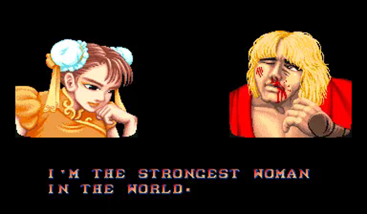 Ken Sei Mogura: Street Fighter II screenshot