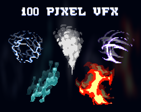 100 2D Pixel Art VFX Game Cover