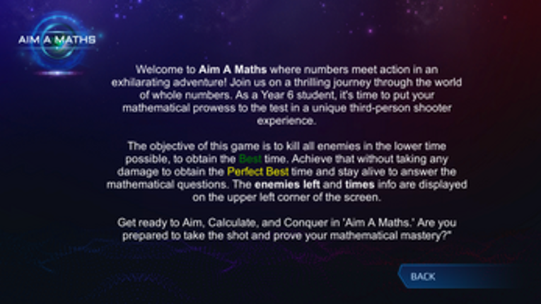 AIM A MATHS (Adventure Game for Mathematics Whole Numbers) Image