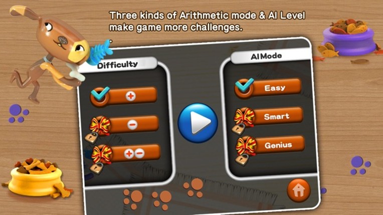 Cat &amp; Dog - Math Siege Educational Game for kids screenshot