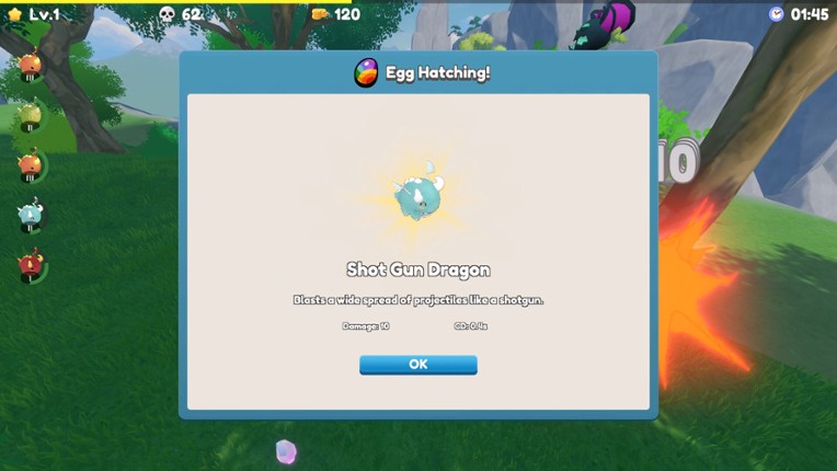 Dragon Eggs: Adventure in Fractal Bullet Hell screenshot