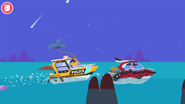 Dinosaur Police Car kids Games screenshot