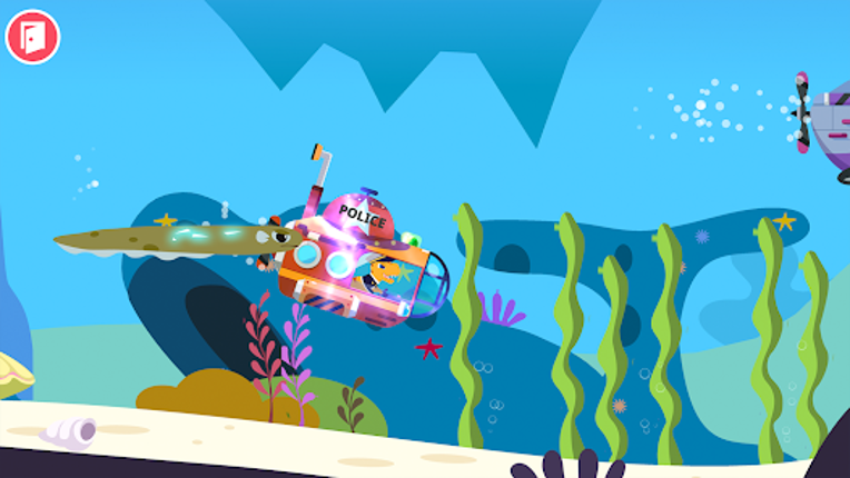 Dinosaur Police Car kids Games screenshot