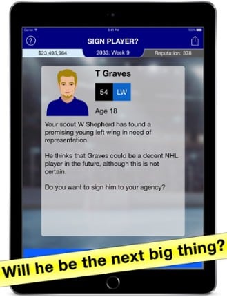 Hockey Agent: Team Manager sim screenshot