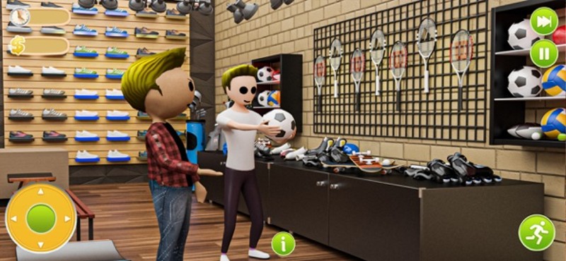 Hypermarket Shopping Mall Girl Image