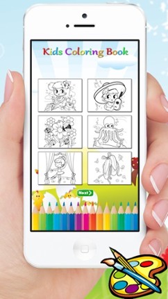 Kid Animal &amp; Flower Coloring Book - Drawing for Kids Games screenshot
