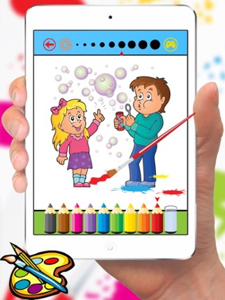 My Family Coloring Book Drawing Painting for kids free game Image