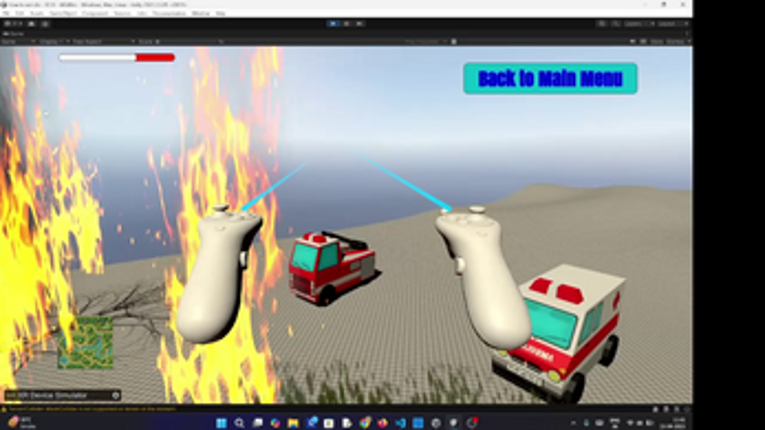 Virtual Reality Disaster Simulation screenshot
