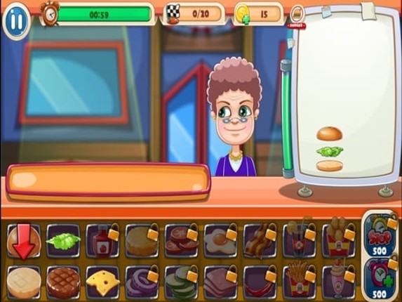 Funny Burger Shop Image