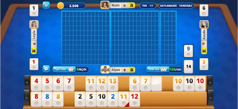 101 Okey Online HD Yüzbir screenshot