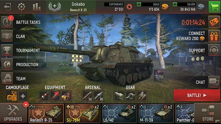 Battle Tanks：modern war tank screenshot