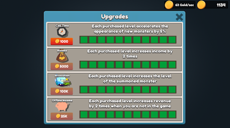 Monster Evolution Game screenshot