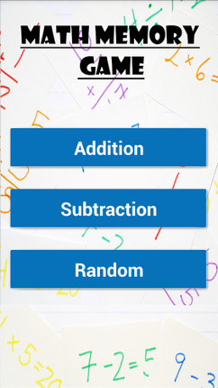 Math Memory Game Image