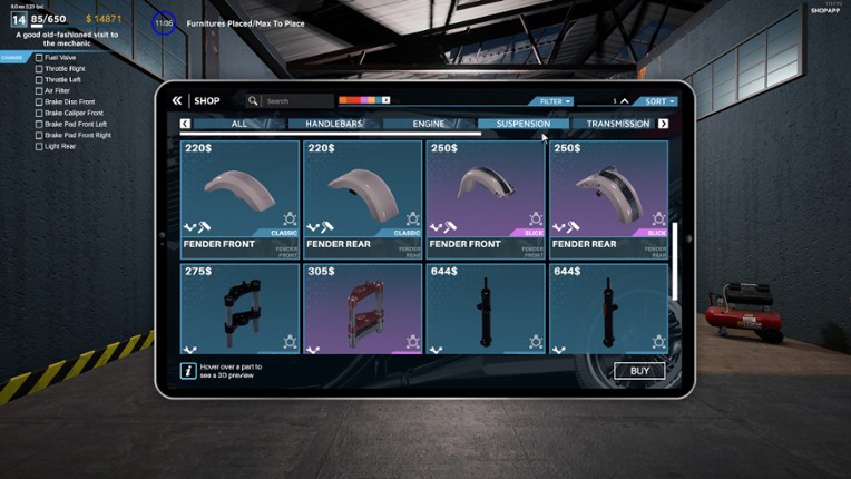 Motorcycle Mechanic Simulator 2021 screenshot