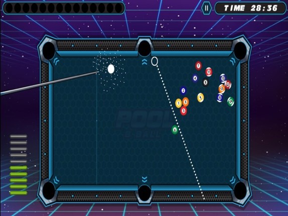 Pool Ball 8 Color Image