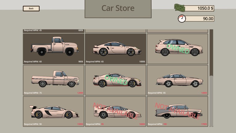 Type Drivers screenshot