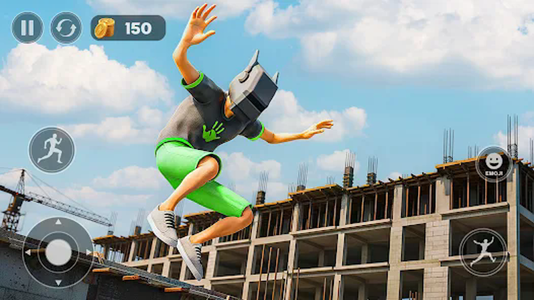Going Up Parkour Rooftop Jump screenshot