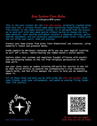 Eros System: Core Rulebook Image