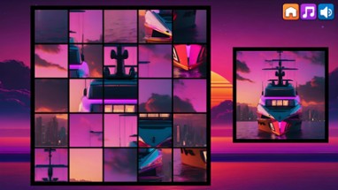 OG Puzzlers: Synthwave Boats Image