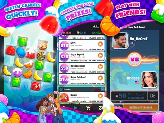 Sugar Rush: Match 3 eSports Image