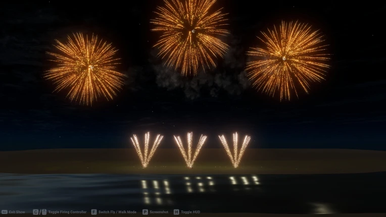 Fireworks Show Simulator screenshot
