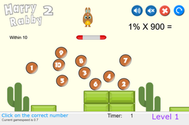 HarryRabby 2 Find Number from Percentage FREE Version screenshot