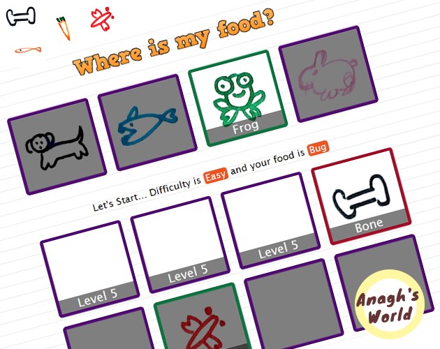 Games like Where is my food?