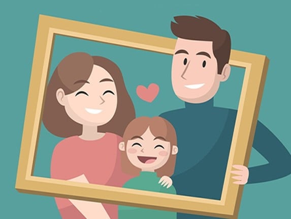 Happy Family Puzzle Game Cover