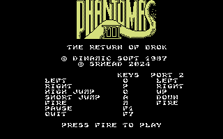 Games like Phantomas III The Return of Brok for C64