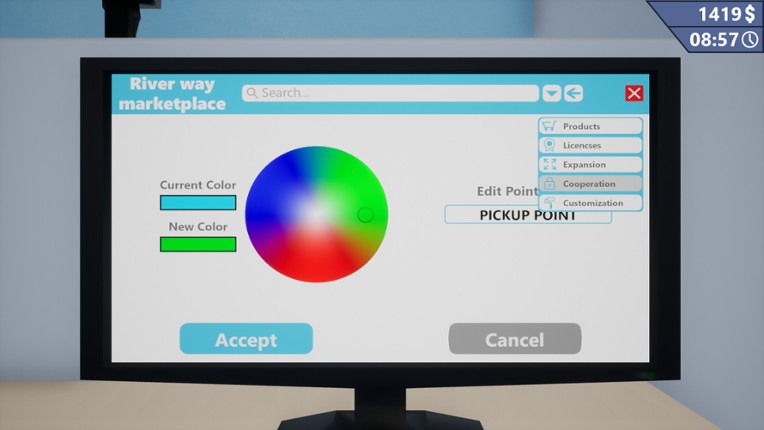 Pickup Point Simulator screenshot