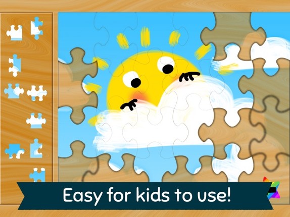 Weather Puzzles for Toddlers and Pre-K - Science for Kids! Educational learning games about seasons and climate, from sun to snow! Image